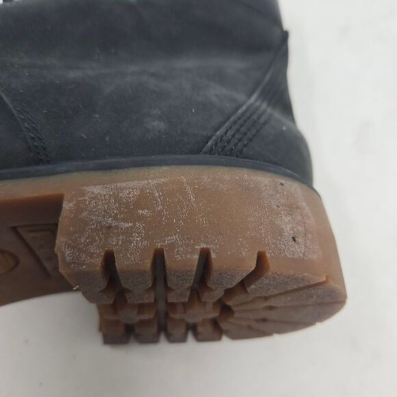 TIMBERLAND Jayne Women's Black Nubuck Leather 6" Boots Size 8.5 - Picture 7 of 8